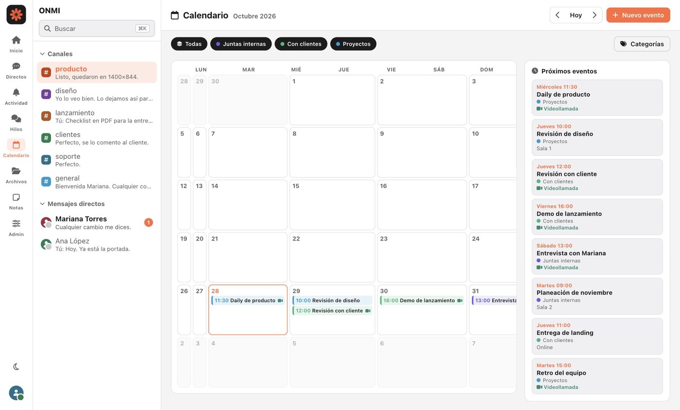 Calendario de ONMI